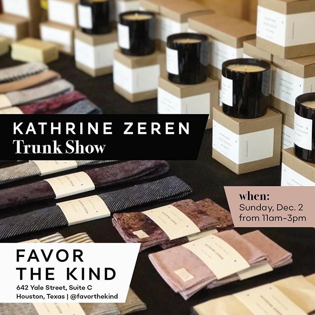 Historical Favor the Kind trunk-show graphic
